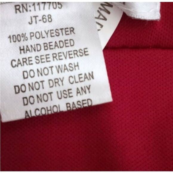 POLLY U.S.A. BY NEBLIN DK. RED HALTER FORMAL DRESS SZ.XXL EUC. - Picture 7 of 8